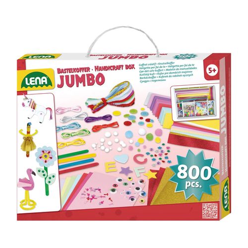 4006942879007 - Kreativset Bastelkoffer Jumbo pink Kreativsets bunt Kinder Bürobedarf 4006942879007 - Kreativset Bastelkoffer Jumbo pink Kreativsets bunt Kinder Bürobedarf