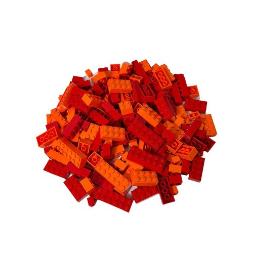 4262465170186 - LEGO® Steine Hochsteine Rot & Orange - Teile 1000x