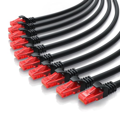 4251259179221 - CSL 10x Cat 6 Gigabit Ethernet LAN Kabel - mehrfach geschirmt - UTP Gigabit - 1000 Mbit s - Patchkabel - Netzwerkkabel - 025m 4251259179221 - CSL 10x Cat 6 Gigabit Ethernet LAN Kabel - mehrfach geschirmt - UTP Gigabit - 1000 Mbit s - Patchkabel - Netzwerkkabel - 025m