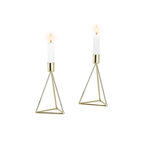 4260238066223 - Teelichthalter Modern Small Weihnachtsdeko Kerzenhalter Gr B H T 95 cm x 165 cm x 95 cm goldfarben Windlichter Laternen moderner Kerzenhalter aus Eisen Kerzenständer Höhe ca 165 cm