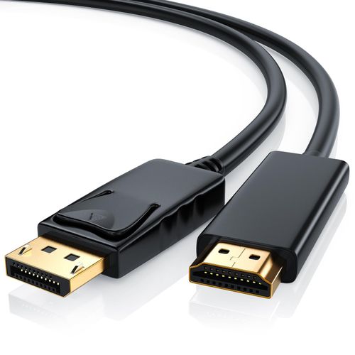 4251259143352 - CSL DisplayPort zu HDMI Audio- & Video-Kabel DP Monitor Kabel mit Audioübertragung - 5m 4251259143352 - CSL DisplayPort zu HDMI Audio- & Video-Kabel DP Monitor Kabel mit Audioübertragung - 5m