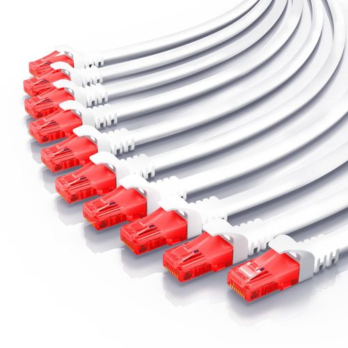 4251259179238 - CSL 10x Cat 6 Gigabit Ethernet LAN Kabel - mehrfach geschirmt - UTP Gigabit - 1000 Mbit s - Patchkabel - Netzwerkkabel - 025m 4251259179238 - CSL 10x Cat 6 Gigabit Ethernet LAN Kabel - mehrfach geschirmt - UTP Gigabit - 1000 Mbit s - Patchkabel - Netzwerkkabel - 025m