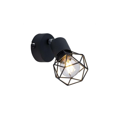 9007371547241 - Wandstrahler Metallkäfig schwarz Spot verstellbar XARA I 9007371547241 - Wandstrahler Metallkäfig schwarz Spot verstellbar XARA I