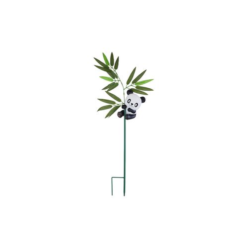 9007371414918 - LED Solar Steckleuchte Pandabär Blätter bunt H 70 cm 9007371414918 - LED Solar Steckleuchte Pandabär Blätter bunt H 70 cm