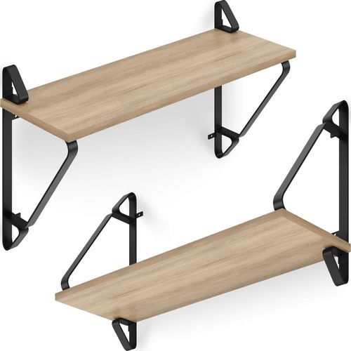 4061173209115 - tectake® 2er Set Wandregal Industrial Style Belastbarkeit je Regal 15 kg 60 x 20 x 335 cm 4061173209115 - tectake® 2er Set Wandregal Industrial Style Belastbarkeit je Regal 15 kg 60 x 20 x 335 cm