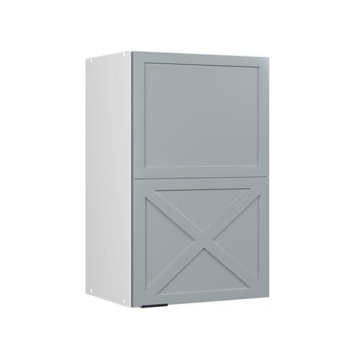 4066731455041 - Hängeschrank Fame-Line Weiß Hellblau-Grau gerahmt 45 cm