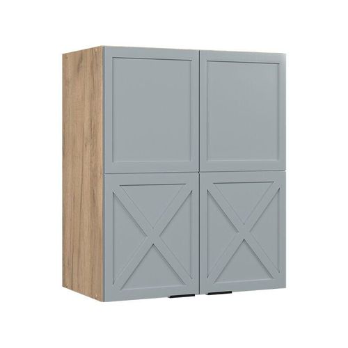 4066731457229 - Hängeschrank Fame-Line Eiche Hellblau-Grau gerahmt 60 cm