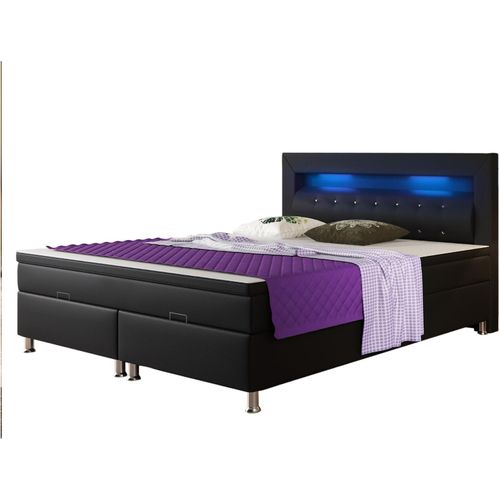 4065307005598 - Inter Handels Boxspringbett Monaco 180x200 cm mit Bettkasten - schwarz 4065307005598 - Inter Handels Boxspringbett Monaco 180x200 cm mit Bettkasten - schwarz