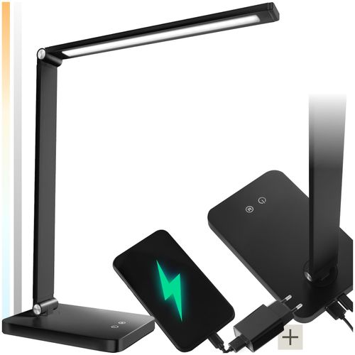 4061173261069 - tectake® Schreibtischlampe LED 5 W dreh- neig- und klappbar Touchpanel inklusive USB-Anschluss 4061173261069 - tectake® Schreibtischlampe LED 5 W dreh- neig- und klappbar Touchpanel inklusive USB-Anschluss