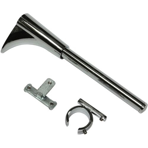 4003018330172 - Träger Universal Wandträger für Gardinenstangen Gardinenstangenhalterungen grau (chromfarben) Gardinenstangenhalter Serie Einzelprogramm Chicago Ø 20 mm