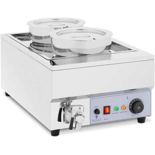 4062859107879 - Royal Catering - Suppenstation Bain Marie Speisenwärmer Edelstahl 2 x 7 l 30 - 110 °c 1500 w 4062859107879 - Royal Catering - Suppenstation Bain Marie Speisenwärmer Edelstahl 2 x 7 l 30 - 110 °c 1500 w