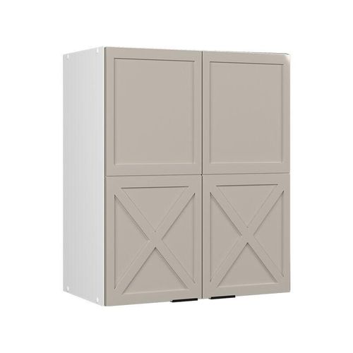 4066731451593 - Hängeschrank Fame-Line Weiß Grau-Beige gerahmt 60 cm