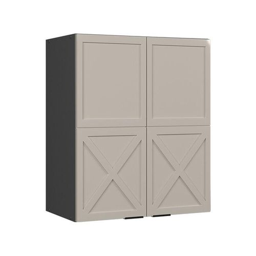 4066731452088 - Hängeschrank Fame-Line Anthrazit Grau-Beige gerahmt 60 cm