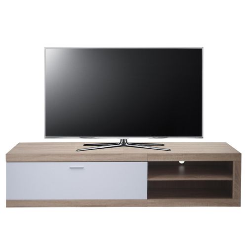 4057651878959 - TV-Rack MCW-L33 TV-Board Fernsehtisch Lowboard TV-Schrank Kommode Holz 43x180x41cm Staufach Eiche-Optik weiß 4057651878959 - TV-Rack MCW-L33 TV-Board Fernsehtisch Lowboard TV-Schrank Kommode Holz 43x180x41cm Staufach Eiche-Optik weiß