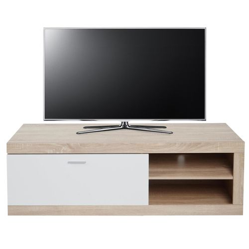 4057651878812 - TV-Rack MCW-L33 TV-Board Fernsehtisch Lowboard TV-Schrank Kommode Holz 43x140x41cm Staufach Eiche-Optik weiß 4057651878812 - TV-Rack MCW-L33 TV-Board Fernsehtisch Lowboard TV-Schrank Kommode Holz 43x140x41cm Staufach Eiche-Optik weiß