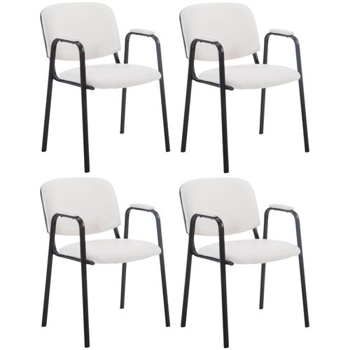 4251756463250 - 4er Set Besucherstühle Ken Pro Mit Metallgestell Und Kunstlederbezug I Konferenzstühle Mit Metallgestell Und Rückenlehne 4251756463250 - 4er Set Besucherstühle Ken Pro Mit Metallgestell Und Kunstlederbezug I Konferenzstühle Mit Metallgestell Und Rückenlehne