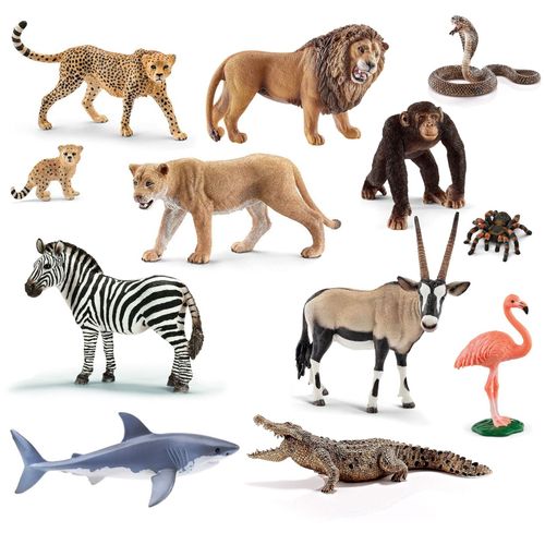 4250897424557 - - Tierfiguren - Afrika-Set mit 12 Tieren Sammelfiguren Spielfiguren 4250897424557 - - Tierfiguren - Afrika-Set mit 12 Tieren Sammelfiguren Spielfiguren