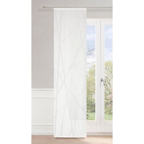 4006470474279 - Schiebegardine NEUTEX FOR YOU BEAM Gr 1 weiß (wollweiß) B60cm H245cm Polyester Gardinen Abstraktes Muster