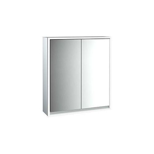 4018445139809 - Emco Loft Aufputz-Lichtspiegelschrank 979805104 600x733mm LED umlaufend 2-türig aluminium Spiegel 4018445139809 - Emco Loft Aufputz-Lichtspiegelschrank 979805104 600x733mm LED umlaufend 2-türig aluminium Spiegel