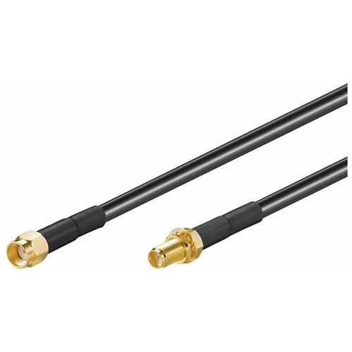 4040849516771 - Microconnect - 51677 WLAN-Antennenverlängerungskabel rp sma Stecker auf rp sma Buchse 3 Meter schwarz