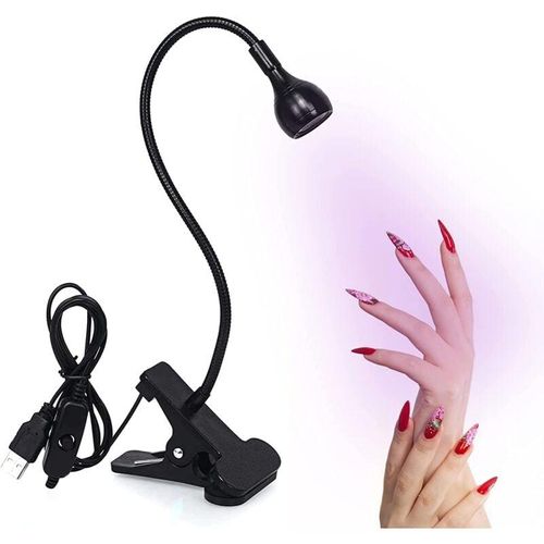 6245728572482 - Oly Magic - Lampe uv Sèche Ongles 3W Lampe de Polymérisation de Colle pour Gel Pose Americaine avec Tête Ajustable Lampe de Colle uv Ultraviol