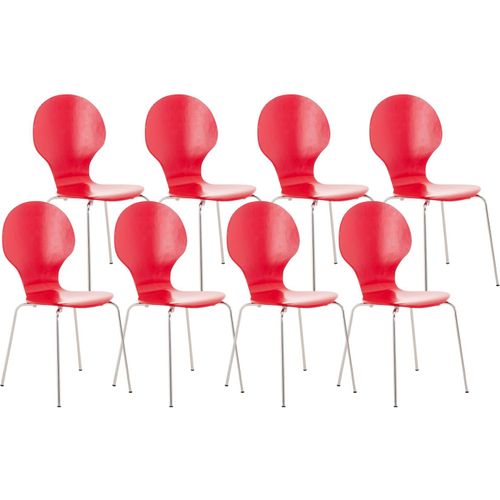 4251152617141 - 8 x Stapelstuhl Diego I Ergonomischer Konferenzstuhl Mit Holzsitz Und Metallgestell I Stapelbarer Stuhl Mit Pflegeleichter Sitzfläche 4251152617141 - 8 x Stapelstuhl Diego I Ergonomischer Konferenzstuhl Mit Holzsitz Und Metallgestell I Stapelbarer Stuhl Mit Pflegeleichter Sitzfläche