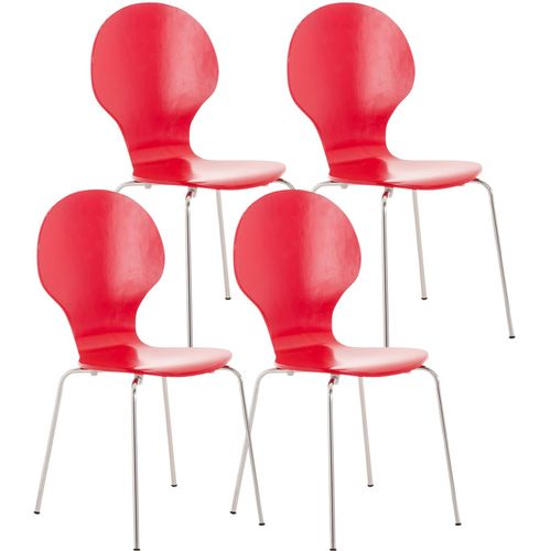 4251152617042 - 4x Stapelstuhl DIEGO l Ergonomisch geformter Konferenzstuhl mit Holzsitz und Metallgestell I Stapelbarer Stuhl mit pflegeleichter Sitzfläche 4251152617042 - 4x Stapelstuhl DIEGO l Ergonomisch geformter Konferenzstuhl mit Holzsitz und Metallgestell I Stapelbarer Stuhl mit pflegeleichter Sitzfläche