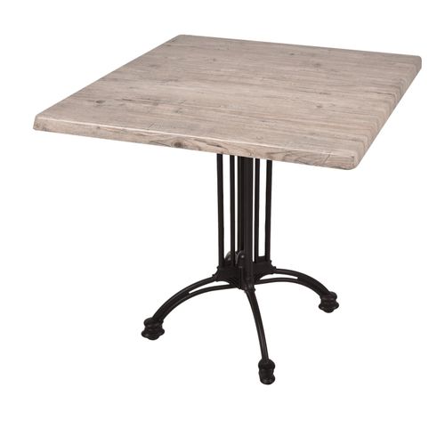 4059865631870 - Bistrotisch Set Washington Pine 80x80cm Tischgestell Alu schwarz Garten Tisch 4059865631870 - Bistrotisch Set Washington Pine 80x80cm Tischgestell Alu schwarz Garten Tisch