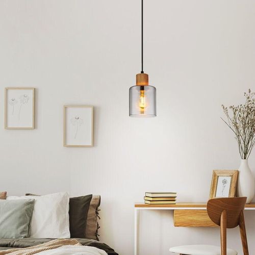 9007371506217 - - Pendelleuchte Hängelampe Schlafzimmerleuchte 1 flammig Holzlampe Glas h 120 cm 9007371506217 - - Pendelleuchte Hängelampe Schlafzimmerleuchte 1 flammig Holzlampe Glas h 120 cm
