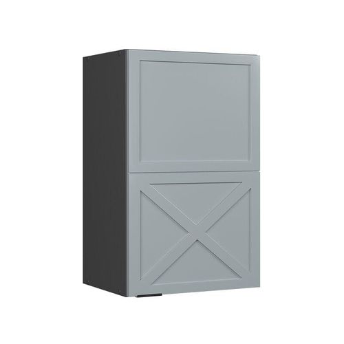 4066731456000 - Hängeschrank Fame-Line Anthrazit Hellblau-Grau gerahmt 45 cm