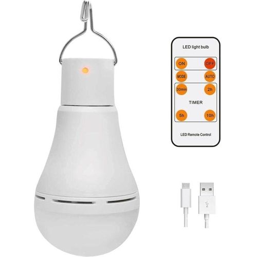 9022090411925 - USB-wiederaufladbare Glühbirne mit Fernbedienung 7 w dimmbare led Outdoor-Camping-Notfall