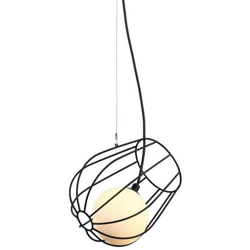 5900644439745 - Lemon balm - Modern Hanging Pendant Black 1 Light mit schwarzem weißem Farbton G9 - Italux