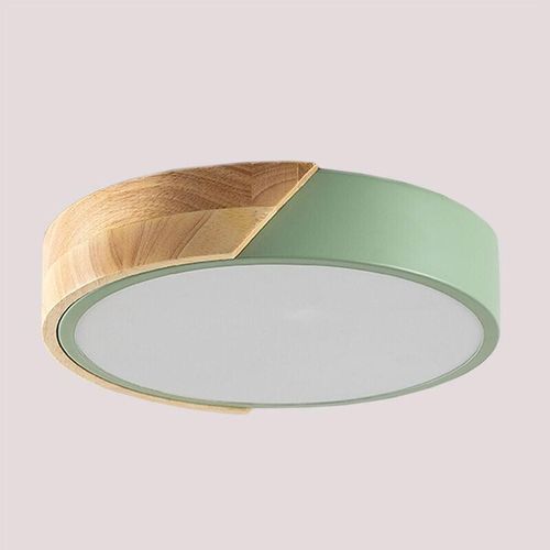 8435719330568 - Jan LED-Deckenleuchte Celadón - Madera Natural Ø23 cm - Sklum