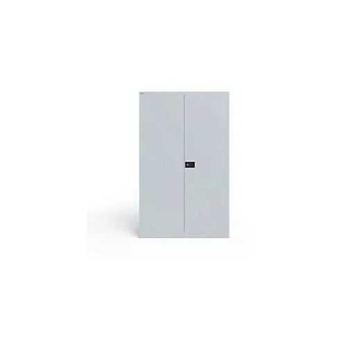 5020073859669 - Flügeltürenschrank UNIVERSAL Schrank Metall 4 Fachböden abschließbar 1200 x 400 x 1950 mm Hellgrau