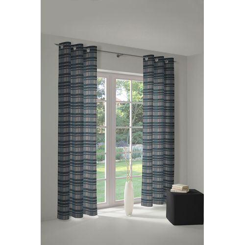 4004567230715 - Vorhang WIRTH Laufenberg Gardinen Gr 145 cm Ösen 132 cm blau (petrol) Landhaus Gardinen Gardine 4004567230715 - Vorhang WIRTH Laufenberg Gardinen Gr 145 cm Ösen 132 cm blau (petrol) Landhaus Gardinen Gardine