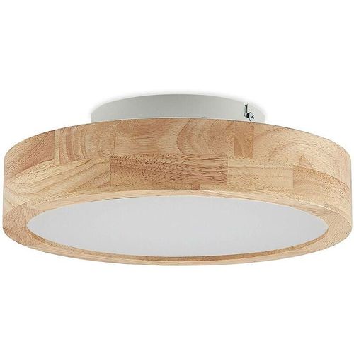 4251911741506 - Lindby - Deckenlampe Lanira aus Holz dimmbar mit Fernbedienung für Wohnzimmer & Esszimmer von