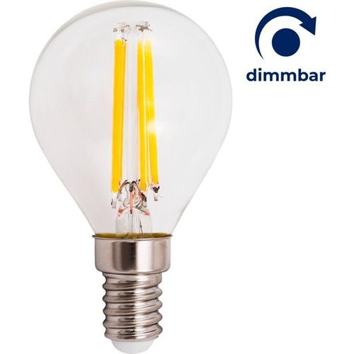 4250967331877 - LED Filament Tropfenlampe Filed E14 6W 600lm warmweiß dimmbar