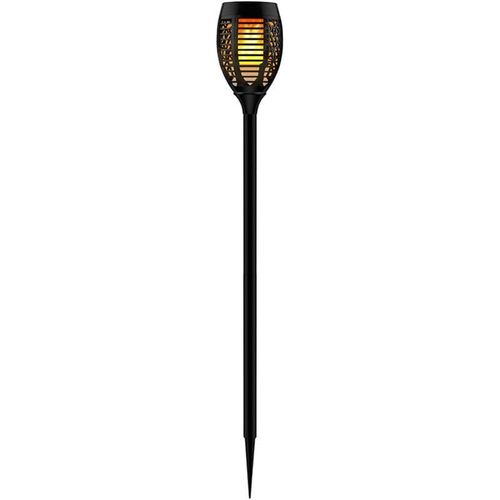 4041908112583 - Solarlampen für Außen Fackeln LED flammen LED Solarfackeln Garten IP44 Akku Erdspieß Flammeneffekt schwarz Muster 53x LED 408W 84Lm 720K DxH