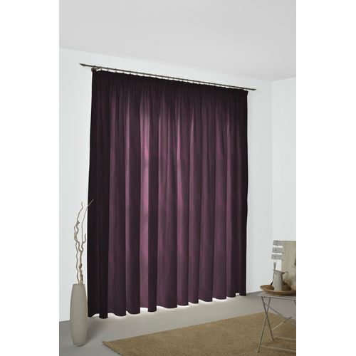 4004567150594 - Vorhang WIRTH Lupara Gardinen Gr 245 cm Kräuselband 132 cm lila Kräuselband