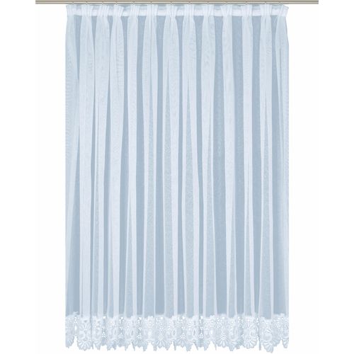 4004567148355 - Gardine WIRTH Elvira Gr 4 weiß B750cm H125cm Sablu00e9 Polyester Gardinen gerader Store