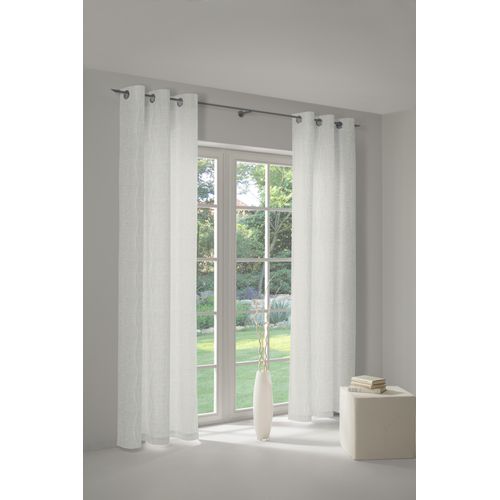 4004567150945 - Vorhang WIRTH Sepino Gardinen Gr 255 cm Ösen 132 cm beige (creme) Ösen