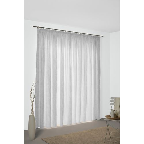 4004567301989 - Vorhang WIRTH Riccia Gr 2 bunt (weiß silberfarben) Gardinen 175cm Multifunktionsband 132cm Baumwolle Polyester B132cm H175cm