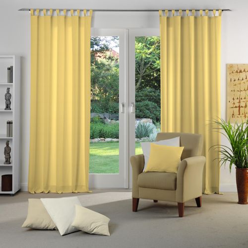 4004567092542 - Vorhang WIRTH NEUFAHRN Gr 1 gelb B135cm H145cm Jacquard Polyacryl Polyester Gardinen