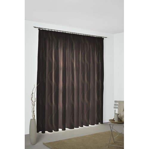 4004567301460 - Vorhang WIRTH Lupara Gardinen Gr 145 cm Multifunktionsband 132 cm braun Esszimmergardinen
