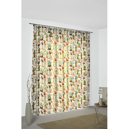 4004567323134 - Vorhang WIRTH Oakham Gr 2 beige (natur terra) Gardinen 175cm Multifunktionsband 132cm Polyester B132cm H175cm