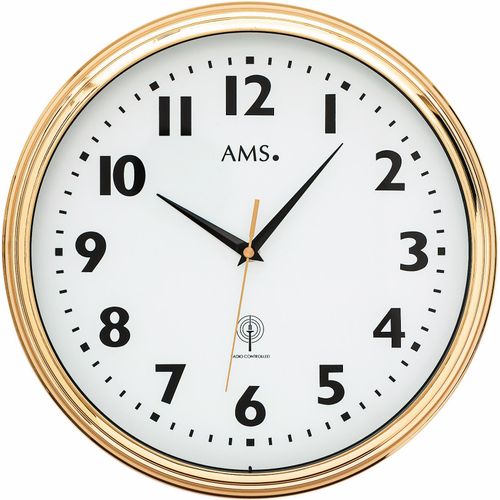 4037445153905 - Funkwanduhr AMS F5963 gold (goldfarben) Wanduhren B 5cm QuarzuhrDatumWohnzimmerEsszimmerKücheArbeitszimmerBüroFlur 4037445153905 - Funkwanduhr AMS F5963 gold (goldfarben) Wanduhren B 5cm QuarzuhrDatumWohnzimmerEsszimmerKücheArbeitszimmerBüroFlur