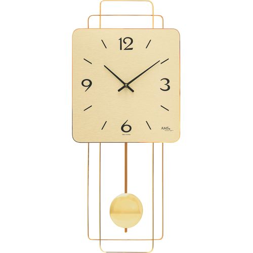 4037445160941 - Pendelwanduhr AMS gold (goldfarben) Wanduhren B H L 23cm x 5cm x 50cm Quarzuhr MessinggehäuseEsszimmerWohnzimmerMade in Germany 4037445160941 - Pendelwanduhr AMS gold (goldfarben) Wanduhren B H L 23cm x 5cm x 50cm Quarzuhr MessinggehäuseEsszimmerWohnzimmerMade in Germany