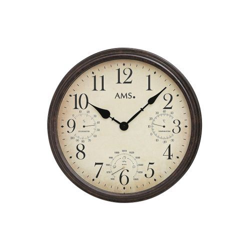 4037445152618 - Wanduhr AMS W9463 braun Wanduhren Ø 42cm QuarzuhrWohnzimmerEsszimmerKücheArbeitszimmerBüroFlur 4037445152618 - Wanduhr AMS W9463 braun Wanduhren Ø 42cm QuarzuhrWohnzimmerEsszimmerKücheArbeitszimmerBüroFlur