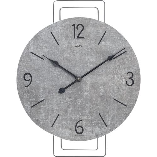 4037445161047 - Wanduhr AMS schwarz (schwarz grau) Wanduhren B H L 35cm x 5cm x 48cm Made in GermanyWohnzimmerEsszimmerKücheArbeitszimmerBüroFlur 4037445161047 - Wanduhr AMS schwarz (schwarz grau) Wanduhren B H L 35cm x 5cm x 48cm Made in GermanyWohnzimmerEsszimmerKücheArbeitszimmerBüroFlur