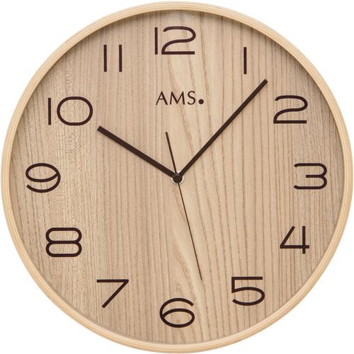 4037445154919 - Funkwanduhr AMS F5514 braun (erlefarben) Wanduhren H 5cm QuarzuhrHolzGlasWohnzimmerEsszimmerKücheArbeitszimmerBüroFlur 4037445154919 - Funkwanduhr AMS F5514 braun (erlefarben) Wanduhren H 5cm QuarzuhrHolzGlasWohnzimmerEsszimmerKücheArbeitszimmerBüroFlur